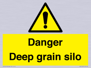 Danger Deep grain silo